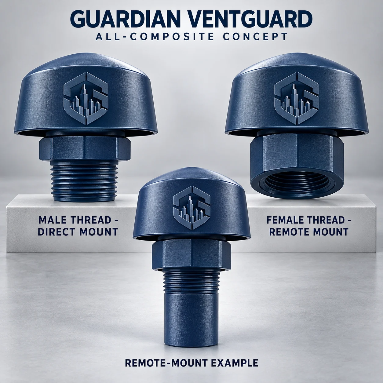 Guardian Vent Guard male and female thread concepts
